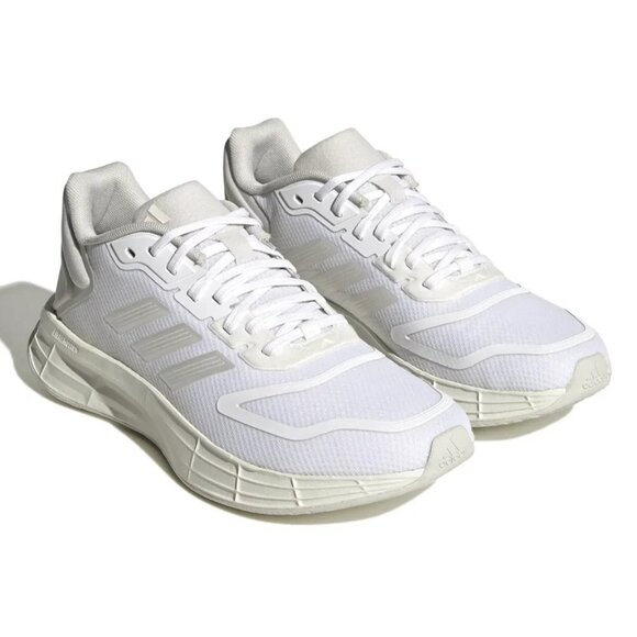 adidas Duramo 10 - Womens Running Shoes Cloud White Metallic Grey HP2388 NEW - Picture 3 of 8